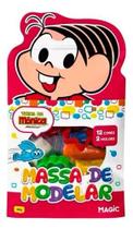 Massa De Modelar Turma Da Mônica 12 Cores + 2 Moldes 120g Massa De Modelar Turma Da Mônica 12 Cores + 2 Moldes 120g