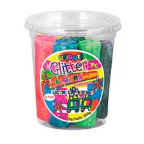 Massa de modelar Uti Guti 300g glitter 6cores Licyn