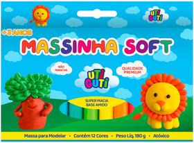 Massa de modelar UtiGuti com 12 cores 180g