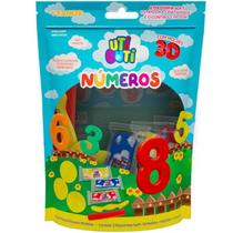 Massa de modelar UtiGuti kit números Massa de modelar UtiGuti kit números