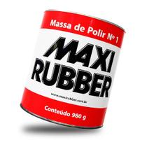 Massa de polir acabamento automotivo maxi rubber n1 980gr