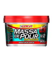 MASSA DE POLIR AUTOS Nº2 BRANCA EXTRA FINA BASE ÁGUA TIRA RISCOS LUXCAR 500G MASSA DE POLIR AUTOS Nº2 BRANCA EXTRA FINA BASE ÁGUA TIRA RISCOS LUXCAR 500G