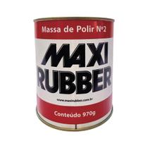 Massa de polir n2 maxi rubber polimento automotivo 970g
