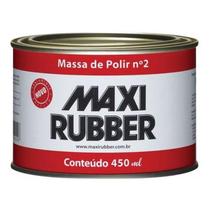 MASSA DE POLIR Nº2 490G MAXI RUBBER POLIMENTO AUTOMOTIVO CORTE MÉDIO REMOÇÃO DE RISCOS E IMPERFEIÇÕES MASSA DE POLIR Nº2 490G MAXI RUBBER POLIMENTO AUTOMOTIVO CORTE MÉDIO REMOÇÃO DE RISCOS E IMPERFEIÇÕES