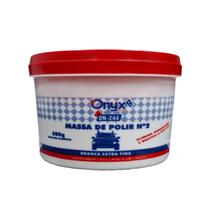 Massa de Polir Onyx ON-244 500g - Remove Arranhões e Reaviva Pintura Branca Extra Fina Massa de Polir Onyx ON-244 500g - Remove Arranhões e Reaviva Pintura Branca Extra Fina