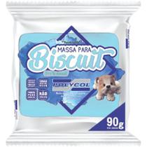 Massa de Porcelana Fria Biscuit 90 g Azul Claro - Polycol - KIT C/12