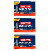 Massa Durepoxi Adesivo 250g P/ Metal Vidro Cerâmica Mármore Kit C/ 3 Massa Durepoxi Adesivo 250g P/ Metal Vidro Cerâmica Mármore Kit C/ 3