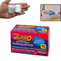 Massa Durepoxi Dryko Veda Tudo 50gr Subaquático Cola Veda Solda Molda Fixa até Debaixo D'água
