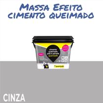 Massa Efeito Cimento Queimado Cores 4,5kg Quartzolit - Cinza