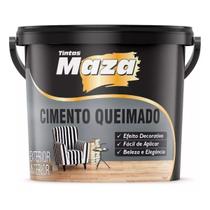Massa Efeito Cimento Revestimento Queimado 5,6kg Maza Externo E Interior Massa Efeito Cimento Revestimento Queimado 5,6kg Maza Externo E Interior