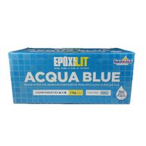 Massa Epoxi Azul piscina Naval Subaquática Cola Bi A + B 1kg Massa Epoxi Azul piscina Naval Subaquática Cola Bi A + B 1kg