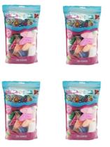 Massa Eva 20 Cores Para Modelar Make+ Kit 4 Pacotes de 250g