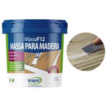 Massa F12 Calafetar Correção Madeira Viapol 1,65kg Div Cores