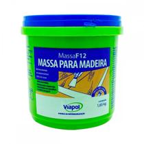 Massa F12 Madeira 1,65Kg Branca - Viapol