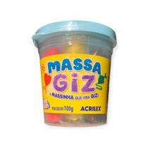 Massa Giz A Massinha Que Vira Giz De Cera 6 Cores Acrilex