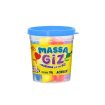 Massa Giz Acrilex C/ 6 Cores 100g