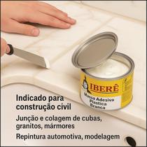 Massa Ibere Branca Lata 400g. Cola Cuba Pia Bancada Banheiro Cozinha
