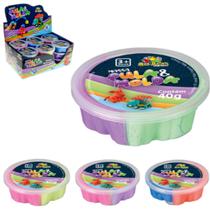 Massa Massinha Pula e Molda kit c/ 5 un total 200g Divertida