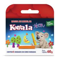 Massa Modelar 06 Cores 60Grs Neon - KOALA