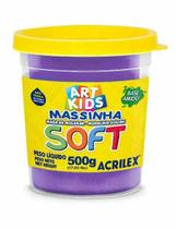 Massa modelar 500g violeta Acrilex