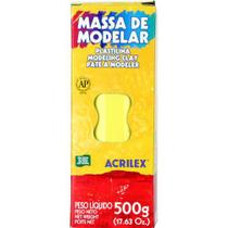 Massa Modelar Acrilex 500 g Amarelo Ouro 07001 - 505 07001 - 505