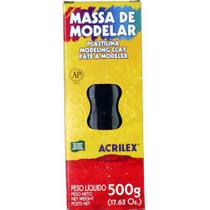 Massa Modelar Acrilex 500 g Preto 07001 - 520 07001 - 520