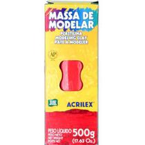 Massa Modelar Acrilex 500 g Vermelho Fogo 07001 - 507 07001 - 507