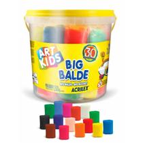 Massa Modelar Big Balde 30 Massinhas Soft Art Kids Acrilex