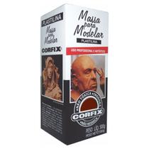 Massa Modelar Corfix Plastilina 500g Mahogany 612 Massa Modelar Corfix Plastilina 500g Mahogany 612