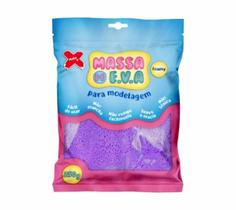 Massa Modelar Eva Artesanato 250 g Roxo 13060 13060