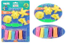 Massa Modelar Molde e Brinque Criativa Oceano 11 Pçs Magic