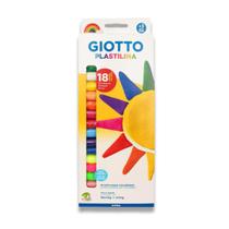 Massa Modelar Plastilina Giotto 18 Cores