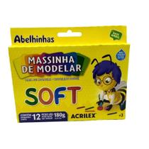 Massa modelar soft 12 cores 180g - acrilex Massa modelar soft 12 cores 180g - acrilex