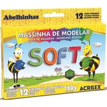 Massa Modelar Soft 180g 12 Cores Acrilex Massa Modelar Soft 180g 12 Cores Acrilex