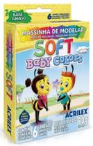 Massa Modelar Soft Color Baby 6 Cores Acrilex