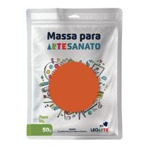 Massa para artesanato 50g laranja - leonora Massa para artesanato 50g laranja - leonora