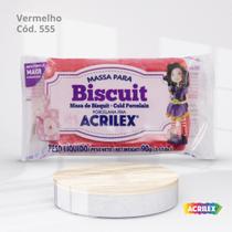 Massa para biscuit 90g vermelho vivo