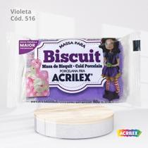 Massa para biscuit 90g violeta