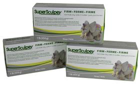 Massa para Escultura Sculpey Extra-Firme Cinza para Forno 1,4 kg 3 unidades Massa para Escultura Sculpey Extra-Firme Cinza para Forno 1,4 kg 3 unidades