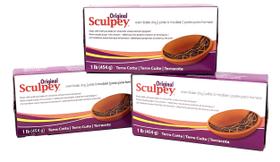 Massa para Escultura Sculpey Original Terracota 454g Massa para Escultura Sculpey Original Terracota 454g