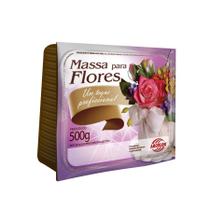 Massa para flores branca 500g arcolor