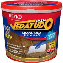 Massa Para Madeira, Castanho, 400 g, Vedatudo Dryko OstenVonder