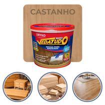 Massa Para Madeira Dryko Vedatudo Castanho 400g Acrílica para Correção Reparos Trincas Calafetação Massa Para Madeira Dryko Vedatudo Castanho 400g Acrílica para Correção Reparos Trincas Calafetação