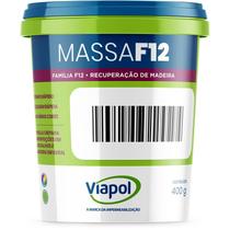 Massa para madeira f12 viapol castanho 1/16 400g 385298