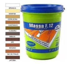 massa para madeira f12 viapol oito cores 400g