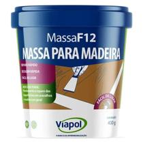 Massa para Madeira Viapol F-12 Branca 400g Massa para Madeira Viapol F-12 Branca 400g