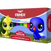 Massa para Modelar 12 Cores 180G Pacote com 6