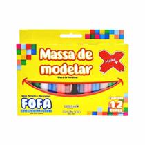 Massa Para Modelar 135g Com 12 Cores 13277 Make+ - Un