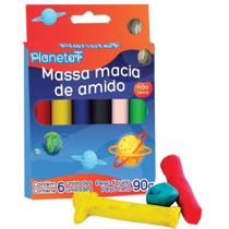 Massa para Modelar 6 Cores Amido PCT.C/12 Massa para Modelar 6 Cores Amido PCT.C/12