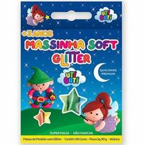 Massa Para Modelar 90G 6 Cores COM Glitter Uti Guti Massa Para Modelar 90G 6 Cores COM Glitter Uti Guti